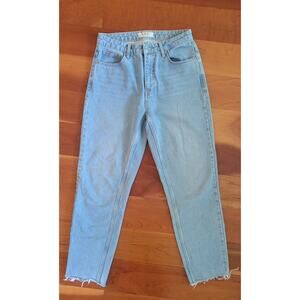 Free People We The Free Women’s Sz 28 High Rise Frayed Bottom Denim Jeans